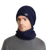 9982 Inverno de pelúcia quente de malha para homens e mulheres universal chapéu de proteção de orelha fria e conjunto de colarinho
