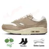 Nike Air Max 1 Patta Waves AirMax 1s Travis Scott Беговые туфли грязная ковбойская ткань железная дорога желтый обсидиан мужская кроссовки