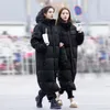 Trenchs de Femmes Manteaux S-4XL Parkas Femmes Style Manteau Femmes Veste d'hiver Coton Rembourré Chaud Maxi Lady Longue Parka Femme