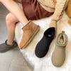 Australia classic fur heritage platform classic ultra mini snow women slippers genuine uggsly sheepskin winter suede round head leather slip-on warm