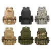Outdoor Bags 55L Tactical Backpack 4 in 1 Mens Military Molle Sport Bag Hiking Climbing Army Rucksack Waterproof Assault Pack mochila 231009