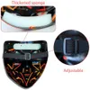 LED Light Up Mask for Halloween Festival Party 2 قناع ألوان مع 3 أوضاع خفيفة Halloween Purge Mask