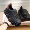 Men's Designer Lace-up Casual Shoes Greca Labyrinth Chunky Sneakers Black White Thick-soled Greek-key Motif Round Toe Multicolor Platform Trainers