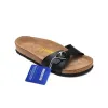 Sandaler tofflor Boston Cogs Sandal Designer Sneakers CLOG Sandaler Kvinnor glider svart vit matt färg Serpentinläder