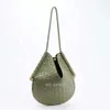 Bottegaas Handwoven Venetas Lady Bag Bags Leather Solstice Handbags 2023 Shoulder Underarm Fashion Diamond Creative Basket Female Tahm