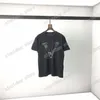 21SS男性印刷されたTシャツポロスデザイナーバスケットボールレタープリントパリメンズシャツタグルーズスタイルブラックホワイトグレー08237U