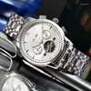 Wristwatches WG02113 Mens Watches Top Brand Runway Luxury European Design Automatic Mechanical Watch