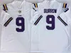 Maglia da calcio LSU Tigers Disponibile 2 Justin Jefferson 5 Derrius Guice 9 Joe Burrow 9 burreaux 22 Clyde Edwards-Helaire 24 Derek Stingley Jr. 7 Maglia cucita P.Peterson