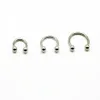 Fer à cheval en acier chirurgical 316L, nez, Labret, oreille, cerceau, anneau, sourcil, universel, 16G, bijoux pour le corps, Whole256M