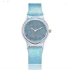 Horloges Transparant Glitter Plastic Horlogeband Wijzerplaat Mode Trend Heren Relogio Feminino Voor Kinderen Klok Meisje