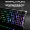 Keyboard Covers Infiltrate Membrane Hybrid Mechanical 7 Colors with 9 Lighting Effects Soundwave LED Response Mode Anti Ghost 231018
