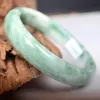 Bracelet en Jade vert naturel, sculpté à la main, accessoires de bijoux à la mode, cadeaux porte-bonheur