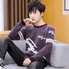 Men's Sweaters Winter Round Neck Sweater Line Pattern Non Pilling Soft And Warm Youth High-quality Elastic