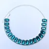 Chains Pattern Fashion Sexy Collar Necklace Rhinestone Luxurious Personalized Blue Accessories Wholesale