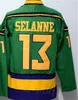 CCM Hockey Retro Jersey 8 Teemu Selanne går i pension Vintage Classic Brodery and Sewing Team Color Mighty Purple White Black Blue Red Green Orange Highable High