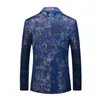 Ternos masculinos floral terno estilo europeu americano impressão tendência moda casual negócios single-breasted único roupas anzug herren