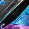 Borse a tracolla borsa in pelle borsa Kurt Geiger strisce borsa arcobaleno Lusso london lou Designer Donna Uomo Mini insegna in metallo pochette pochette tote crossbodyD