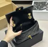 CHANEI 23A Borsa a tracolla firmata Pochette Borsa a tracolla firmata Borsa da donna Borse di lusso Borsa a catena da strada con venature del legno Vera pelle di alta qualità20 * 13 cm