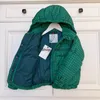 Designer MON down jacket Kids Childrens FW22 Hound print hooded down jacket Warm Coats Green