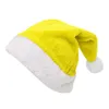 Christmas decorations high-end Christmas short plush hats Christmas supplies adult Christmas hats party decorations