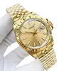 Klassiek herenhorloge 41 mm goudkleurig horloge automatisch uurwerk Luxe horloges Designer Man Business Casual horloges Saffier montre de luxe
