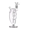 Großhandel neueste kreative Glas DAB Rig Bong Pipes Kit Handstil Bubbler Herb Tobacco 14mm weibliche Wasserpfeife Zigarettenhalter mit Ölbrennerschale