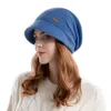 9960 inverno pelúcia empilhar para mulheres ao ar livre capa de calor com aba larga pequeno rosto e orelha proteção elegante chapéu pós-parto