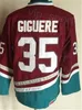 CCM Hockey Retro 96 Charlie Conway Jerseys Retire 99 Adam Banks 35 Giguere 33 Greg Goldberg Vintage Classic 1993 Retire CCM Movie Ricamo per gli appassionati di sport Alto/Top