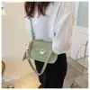 Bolsos de hombro Tendencia Moda Cadena Bolsa Simple Casual Pequeño Cuadrado Oblicuo Straddle