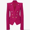 Dameskostuums Blazers HIGH STREET Star Style Designer Blazer Double Breasted Classic Metal Lion Buttons Jacket 231009