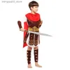 Costume thématique Umorden Halloween Pourim Adulte Guerrier Grec Romain Antique Gladiateur Venez Chevalier Jules César Livré pour Hommes Femmes Enfants Q231010