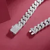 Knobspin Banglespin D VVS1 Kubańska bransoletka Oryginalna s925 srebrna srebrna platowane 18 -karatowe białe złoto z bransoletami GRA dla kobiet mężczyzny 231009
