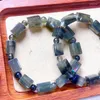 Браслеты из звеньев, натуральный садовый кварцевый браслет-куб, браслет ручной работы для женщин, исцеляющий драгоценный камень, браслеты с кристаллами для влюбленных, подруга, 1 шт., 8x12 мм