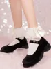 Meias femininas nobre original ventilador hua sonho relevo arte lolita lindo laço laço prego kawaii engraçado