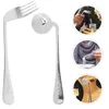 Disposable Flatware Old Man Elbow Fork Lightweight Spoon Small Silicone Baby Angled Utensil Stainless Steel Forks Metal Hand Eating Feeding