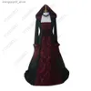 Temadräkt 2023 Renaissance Court Women Come Medieval Maiden Fancy Halloween Cosplay Flare Sleeve Victorian Dress Vampire Wizard Come Q231010