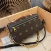 10A Mirror Quality Digner Small Metis East Wt Bags 21.5cm Hobo Womens Chain Msenger Pochette Purse Bag Luxurys Canvas Handbags Crossbody Shoulder Strap Box BagZSRA