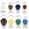 Decorative Figurines 8PCS/SET Blanks Universe Galaxy Jewelry Making Findings Full Moon Earth Solar System Planet Glass Cabochon