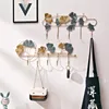 Ganchos criativos de metal chave casaco rack nórdico decoração de casa prateleiras de parede de ferro cabide pendurado gancho