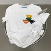 2022 MENS T-shirts Summer Womens T-shirt Kort ärm Fashion Classic Inverted Triangle Round Neck Breatble Par's T-Shir250w