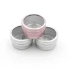 10g Empty Aluminium Cosmetic Bottle Tin Luxury Round Aluminum Jar Can Nail Decoration Crafts Pot Container Nwson