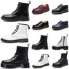 Erkek kadın botlar doc martens tasarımcı boot erkek lüks spor ayakkabılar üçlü siyah beyaz klasik ayak bileği kısa patik kış açık sıcak ayakkabılar EUR 36-45