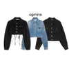 luxury 5A Women jackets denim long sleeve Button Letter Triangle Autumn Spring jacket Fashion Jeans coat Classic Windbreaker Coats Asian size