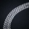 10mm Moissanite Cuban Link Chain Hip Hop Fine Iced Out Jewelry 925 Sterling Silver Necklace Men 14k Gold Plated