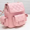 TOP A Fashion Women Designers mini Backpack Channel bag small schoolbag luxury flap backpack Fashion Sweet Woman Small Backpack Phone Messenger Bag School