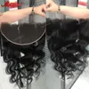 Lace's Body Wave HD Transparant Frontaal Alleen 13x6 Voorgeplukt Zwitsers Braziliaans Natuurlijk Menselijk Haar 5x5 6x6 Clre 231007