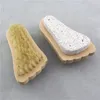 Natural Bristle Brush Foot Exfoliating Dead Skin Remover Pumice Stone Feet Wooden Cleaning Brushs Spa Massager Q623