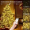 Party Favor Christmas Tree Lights 400 LED med minnesfunktion 6.6ft x 16 White US Plug