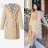 Women's Wool Blends Designer New Hooded Dual Coat Jacket SC5W 724G