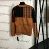 Klassiska bokstäver tröjor Kvinnor stickade Cardigan Coat Wool Warm tröja Pullover Designer Girls Plus Size Sweater Clothing